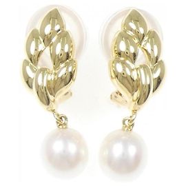 Orecchini in oro giallo 18K Mikimoto con perle d'acqua dolce Altro