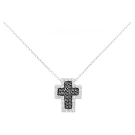 Autre Marque-Ponte Vecchio Cross Diamond Necklace-Other