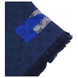 Louis Vuitton-Écharpe marine Louis Vuitton-Bleu Marine