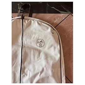 Hermès-Misc-Eggshell,Dark brown