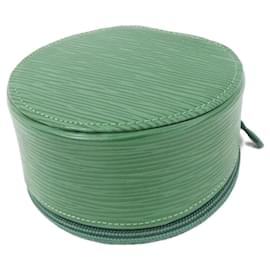 Louis Vuitton-Étui à bijoux Epi Ecran de Louis Vuitton-Vert