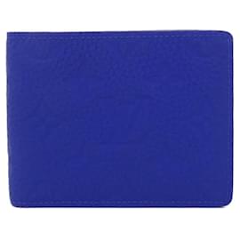 Louis Vuitton-Louis Vuitton Taurillon Monogram Portefeuille Slender M80590 Billfold-Blue