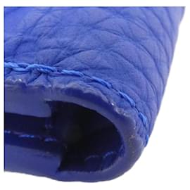 Louis Vuitton-Portefeuille Slender M80590 en Monogram Taurillon Louis Vuitton-Bleu