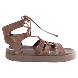 Bash-Sandales en daim-Marron