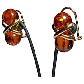 Autre Marque-Pendientes Ámbar Oro 18k-Other