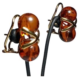 Autre Marque-Pendientes Ámbar Oro 18k-Other