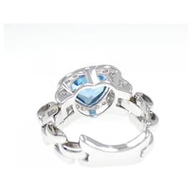 Autre Marque-Ponte Vecchio Heart Blue Topaz Ring-Other