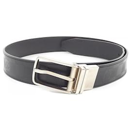 Louis Vuitton-Ceinture en cuir de veau noir Louis Vuitton-Noir