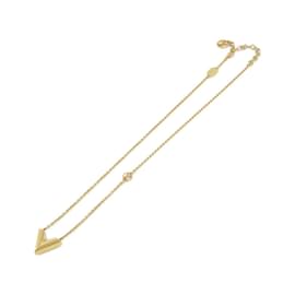 Louis Vuitton-Collier V Essentiel Louis Vuitton-Doré