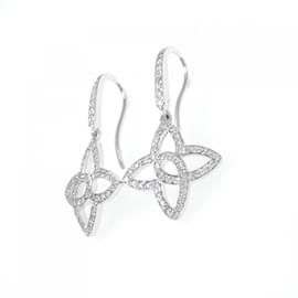 Louis Vuitton-Louis Vuitton Diamond Drop Earrings-White