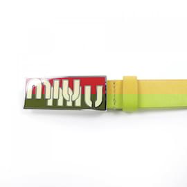 Miu Miu-Miu Miu Yellow Standard Belt-Yellow