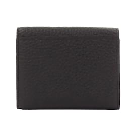 Louis Vuitton-Louis Vuitton Taurillon Portefeuille Capucines Compact Wallet-Black,Pink