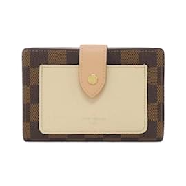 Louis Vuitton-Louis Vuitton Damier Portefeuille Juliet N60380 Wallet-Cream,Damier ebene