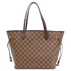 Louis Vuitton-Louis Vuitton Damier Neverfull MM Handbag-Damier ebene