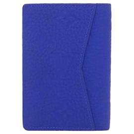 Louis Vuitton-Louis Vuitton Taurillon Monogram Business Card Holder-Blue