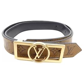 Louis Vuitton-Louis Vuitton Leather Belt-Brown,Black