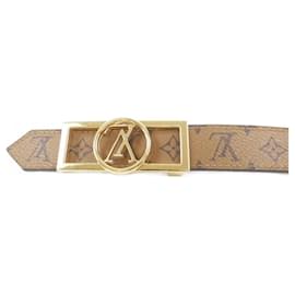 Louis Vuitton-Louis Vuitton Leather Belt-Brown,Black