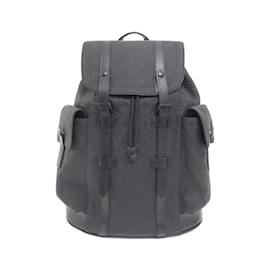 Louis Vuitton-Louis Vuitton Taurillon Monogram Christopher MM Backpack-Black