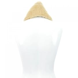 Louis Vuitton-Louis Vuitton Beige Leather Shawl-Beige