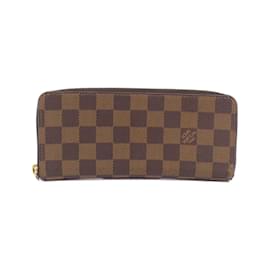 Louis Vuitton-Louis Vuitton Damier Portefeuille Clemence Wallet-Pink,Damier ebene