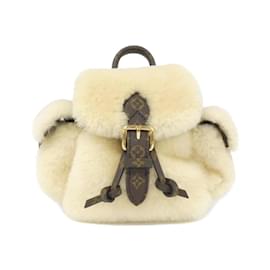 Louis Vuitton-Louis Vuitton LV SKI Nano Teddy Backpack-Cream