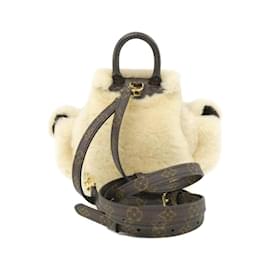 Louis Vuitton-Louis Vuitton LV SKI Nano Teddy Backpack-Cream