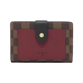 Louis Vuitton-Louis Vuitton Damier Portefeuille Juliet N60381 Wallet-Dark red,Damier ebene
