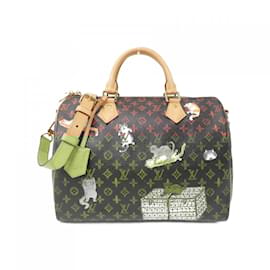 Louis Vuitton-Louis Vuitton Catgram Speedy Bandouliere 30cm Boston Bag-Brown