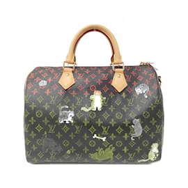 Louis Vuitton-Louis Vuitton Catgram Speedy Bandouliere 30cm Boston Bag-Brown