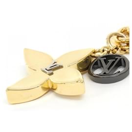 Louis Vuitton-Louis Vuitton Porto Cle Blossom Dream Keyring-Golden