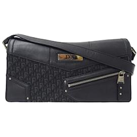 Christian Dior-Christian Dior Trotter Shoulder Bag-Black