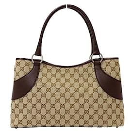 Gucci-Gucci Women's Tote Bag in GG Canvas-Brown,Beige