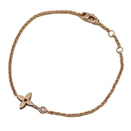 Louis Vuitton-Louis Vuitton Pink Gold Charm Bracelet-Golden