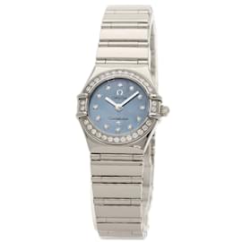 Omega-OMEGA 1165.77 Constellation Mini Diamond Blue Shell Watch-Other