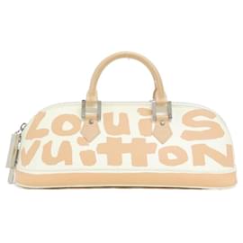 Louis Vuitton-Louis Vuitton Graffiti Alma Horizontal Handbag-Beige