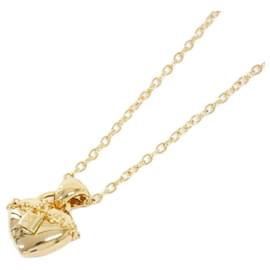 Louis Vuitton-Louis Vuitton Pendant Love Lock Necklace-Golden