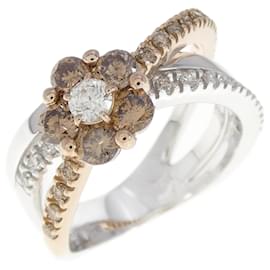Autre Marque-Ponte Vecchio Flower Ring 0.65CT-Other