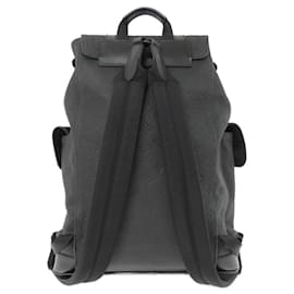 Louis Vuitton-Louis Vuitton Taurillon Monogram Christopher MM Backpack-Black