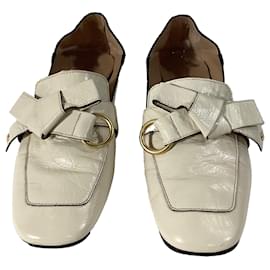 Chloé-Mocassins convertibles Chloé Quincy en cuir blanc-Blanc,Écru