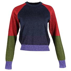 Victoria Beckham- Victoria Beckham Metallic Sweater in Multicolor Cotton-Multiple colors