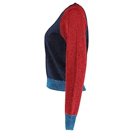 Victoria Beckham- Victoria Beckham Metallic Sweater in Multicolor Cotton-Multiple colors