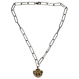 Autre Marque-Alighieri Paolo and Francesca 24kt Necklace in Gold Metal-Golden,Metallic