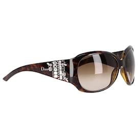 Dior-Dior On The Rocks Oversized Sunglasses in Brown Acetate-Brown,Red