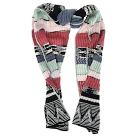 Missoni-Missoni Knitted Scarf in Multicolor Wool-Multiple colors