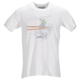 Autre Marque-Casablanca Ski Jump Tee in White Cotton-White,Cream