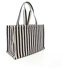 Céline-Celine Canvas Leather Large Cabas Thais Tote Bag 196762GBS38AW-Black