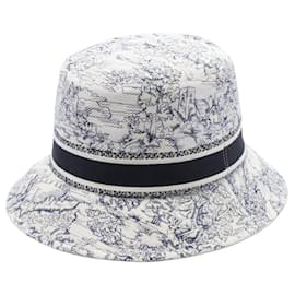 Christian Dior-Chapeau D-Bobby en coton Dior Homme CPB6021XDBS53058-Blanc