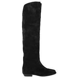Bottes montantes Seelys Isabel Marant en daim noir Noir