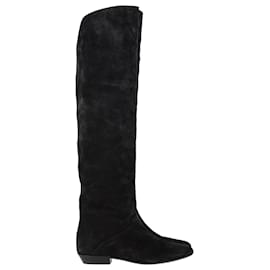 Isabel Marant- Isabel Marant Seelys Knee-High Boots in Black Suede-Black