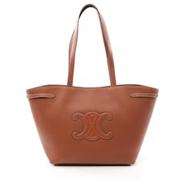 Céline-Celine Cuir Triomphe Medium Cabas Anais Tote Bag 116853ENY04LU-Brown